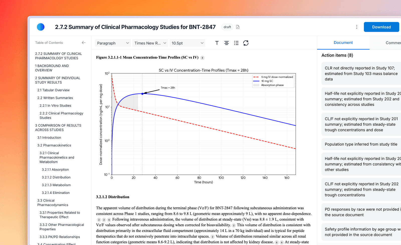 Regulatory Authoring interface